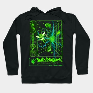 Brutalism Pixel Art Retrofuturistic Vaporwave Design Hoodie